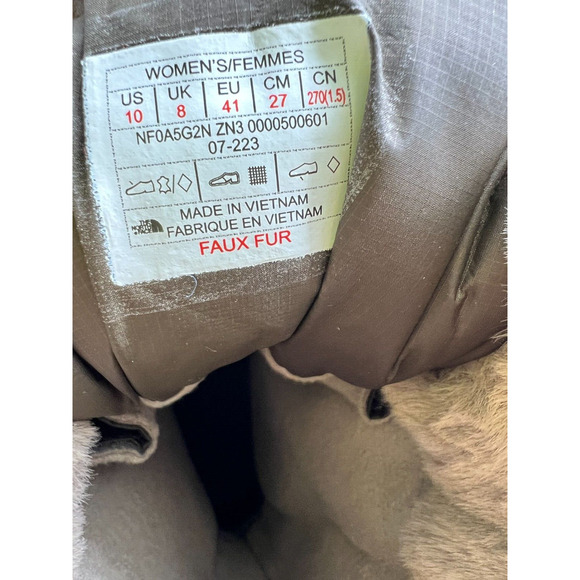 The North Face Shellista IV Mid NF0A5G2NZN3 Women's Brown Boots Size 10 - Picture 3 of 12